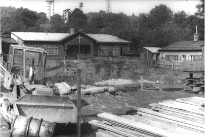 Beginn des Kirchenneubaus