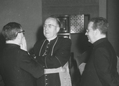 Opus Dei/Picasa/Kardinal König mit Josemaria Escriva und Alvaro del Portillo