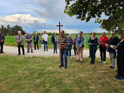 Bittprozession zur Mariensäule