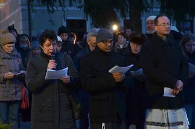 Straßenkreuzweg in Gnadendorf am 3. März 2017