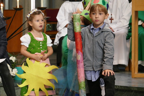 Erntedank-Gottesdienst mit unserem Kindergarten