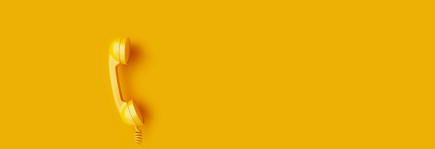 Telefonhörer Gelb