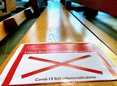 Bank-Sperre als Covid-Vorsichtsmaßnahme