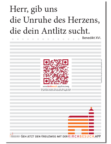 Geh den Kreuzweg mit der Kirchbesuch.app / kirchbesuch.app/kreuzweg Geh den Kreuzweg mit der Kirchbesuch.app