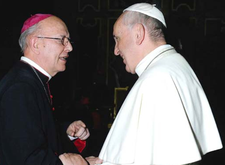 Bischof Küng und Papst Franziskus