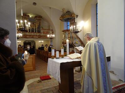 Feier der Osternacht in Ameis