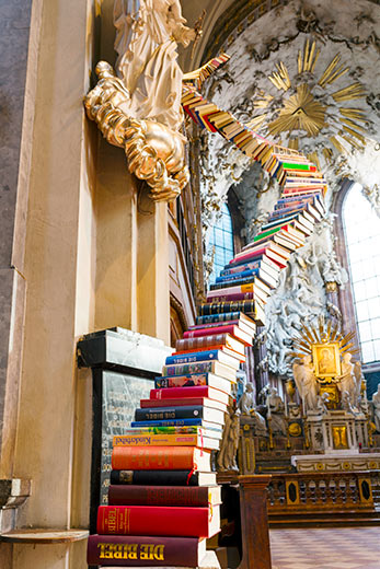 Der „Stairway To Heaven“ in der Michaelerkirche in Wien. / Simon veres