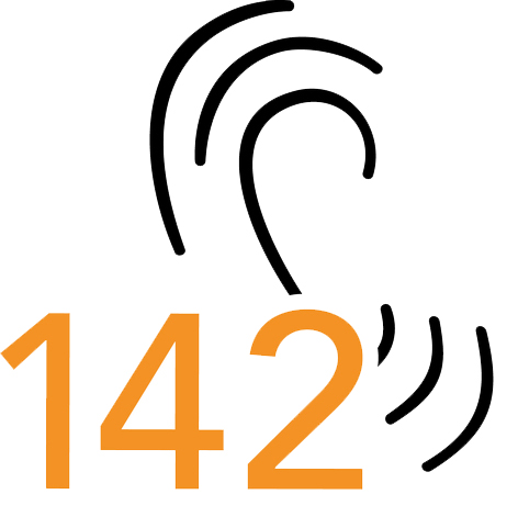 Symbolisiertes Ohr mit der Nummer 142