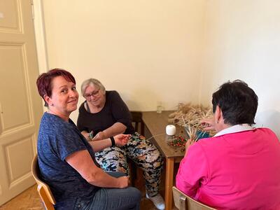 Vorbereitungsarbeiten im Pfarrhof in Wenzersdorf