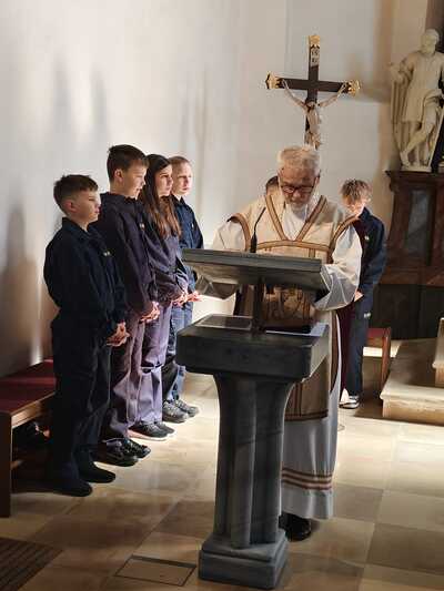 Feier der Florianimesse in der Kirche in Wenzersdorf
