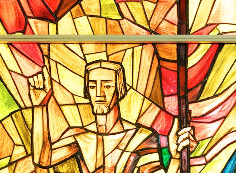 Auferstandener Jesus Christus. Kapelle der kath. Gefangenenseelsorge in der Justizanstalt Josefstadt. 