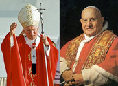 Johannes Paul II. und Johannes Paul XXIII./kathbild,rupprecht, Wikipedia GNU