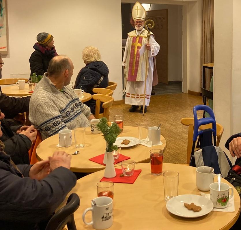 Auch den Nikolaus kommt zur Wärmestube