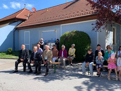 Feier des Fronleichnamsfestes in Ameis