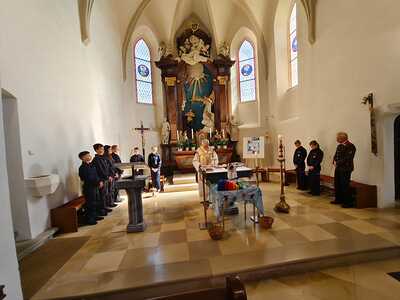 Feier der Florianimesse in der Kirche in Wenzersdorf