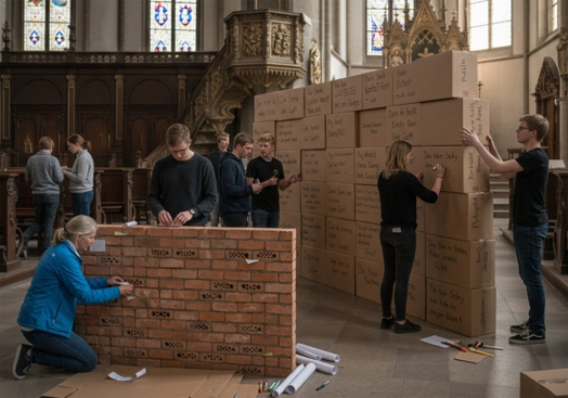 Klagemauern in offenen Kirchen