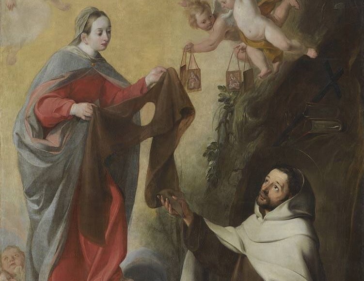 Ulrich Loth - Maria überreicht dem Karmelit Simon Stock das Skapulier - 1768 - Bavarian State Painting Collections