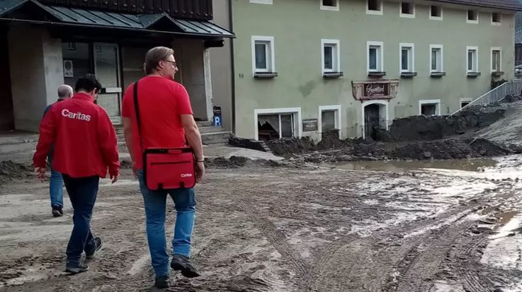 Hochwasser: Caritas startet Soforthilfe