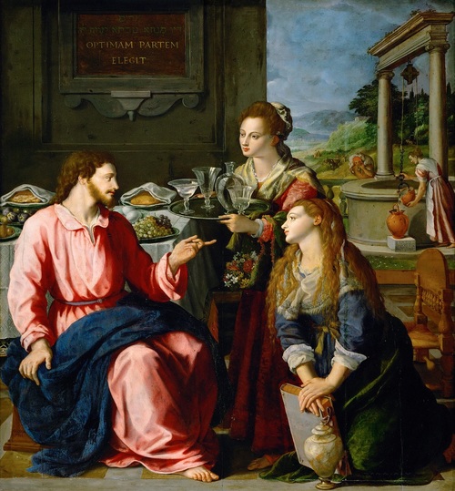 Die himmlischen Patrone des Urlaubs für die Seele Martha und Maria