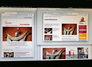 Die Unterheiligenstädter Christus-Statue als Blickfang