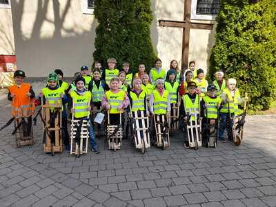 Ratscher unterwegs in der Pfarre Asparn