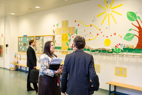 Schulbesuch Blaue Schule / Erzdiözese Wien/ Schönlaub, Stephan Schönlaub Schulbesuch Blaue Schule