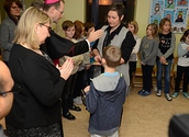 Bischof Turnovszky besucht die Volksschule Gnadendorf