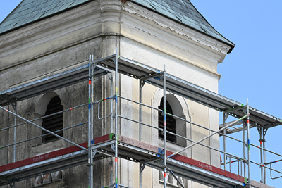 Gerüst fertig aufgebaut