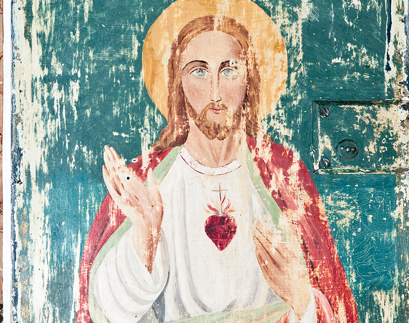Herz Jesu / Innenseite der Tabernakeltür