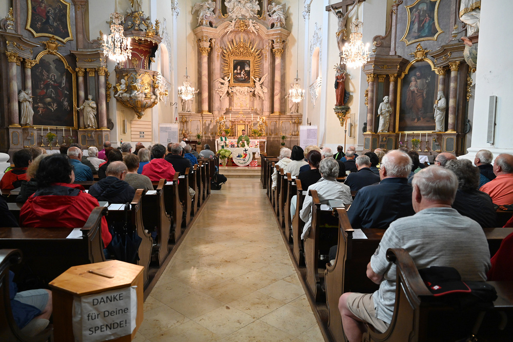 Wallfahrt des Pfarrverbandes Minoriten Weinviertel am 26. Juli 2025 nach Maria Bründl in Poysdorf.