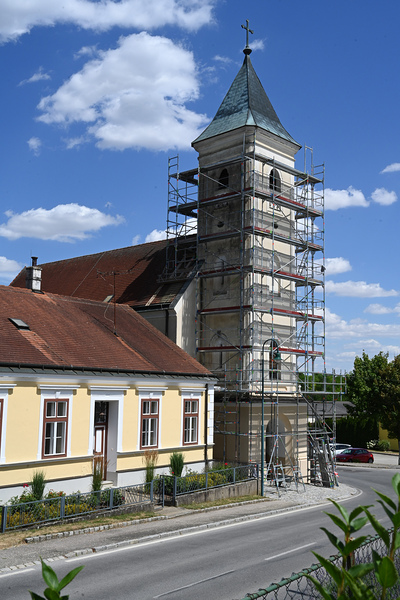 Gerüst fertig aufgebaut