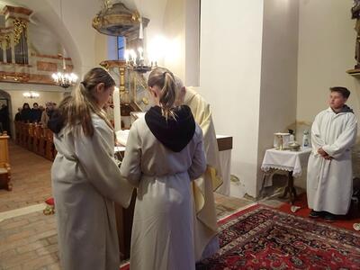 Feier der Osternacht in Ameis