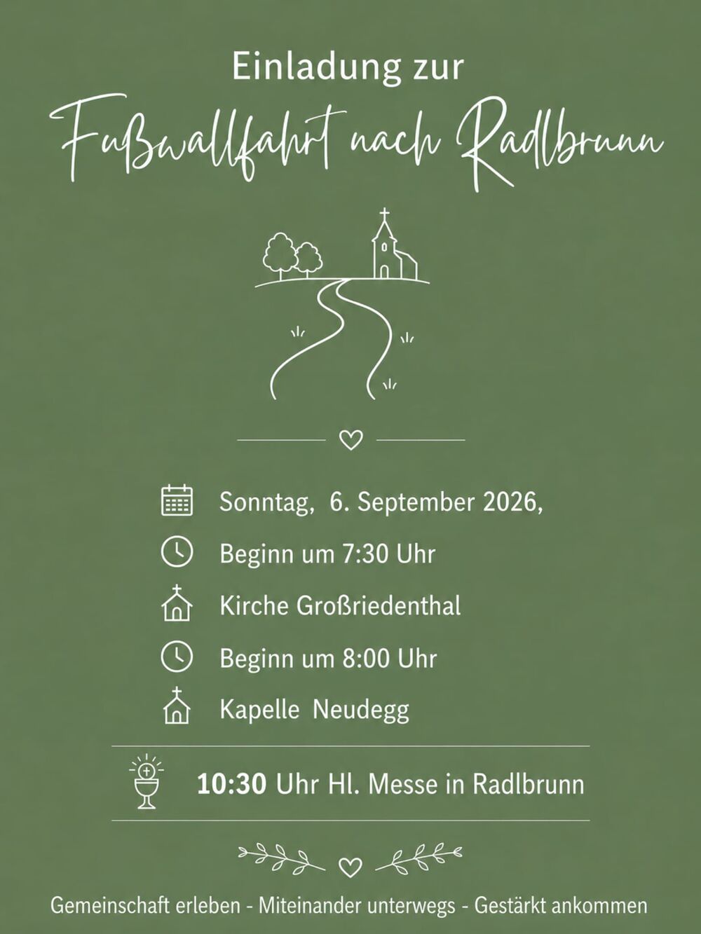 Fußwallfahrt / Erni Klimpfinger