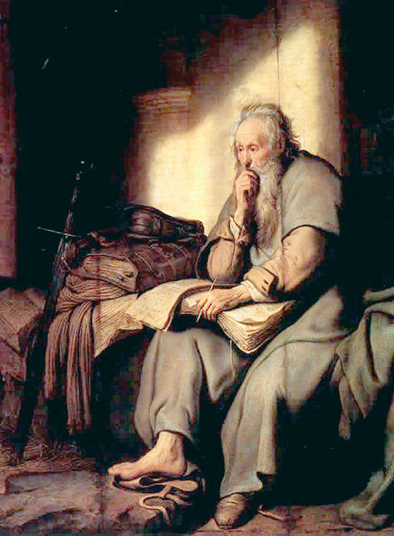  Paulus im Gefängnis; Rembrandt Harmensz van Rijn:1627, in der Staatsgalerie in Stuttgart
