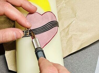 Osterkerze für Kaasgraben / Bianca Meusburger-Waldhardt Osterkerze für Kaasgraben