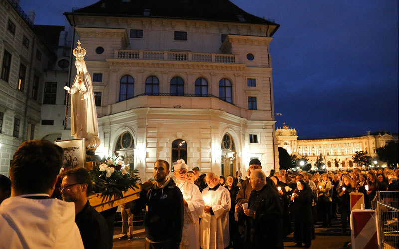 Lichterprozession in Wien