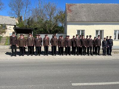 Feier der Florianimesse in der Kirche in Wenzersdorf