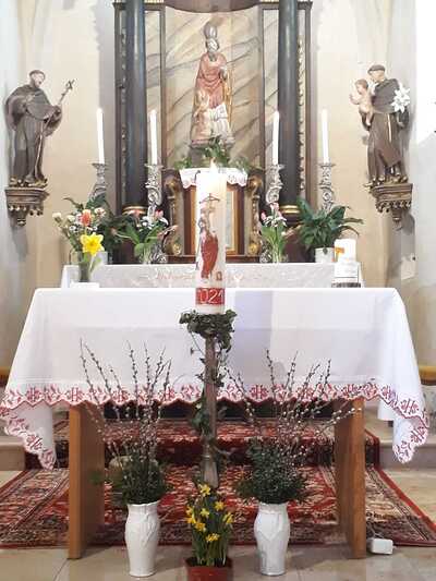 Osterkerze in Grafensulz