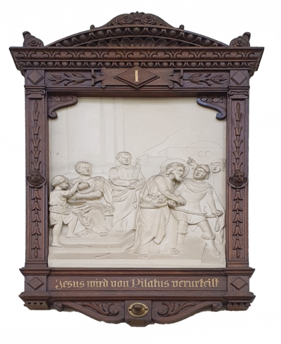 Jesus wird von Pilatus verurteilt