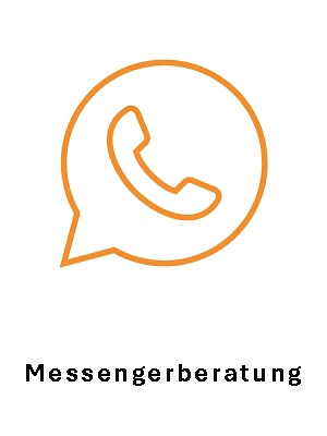 Symbol für WhatApp - Telefonhörer in einer Sprechblase