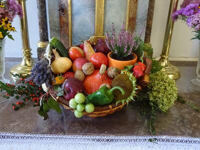 Feier in der Kirche in Ameis