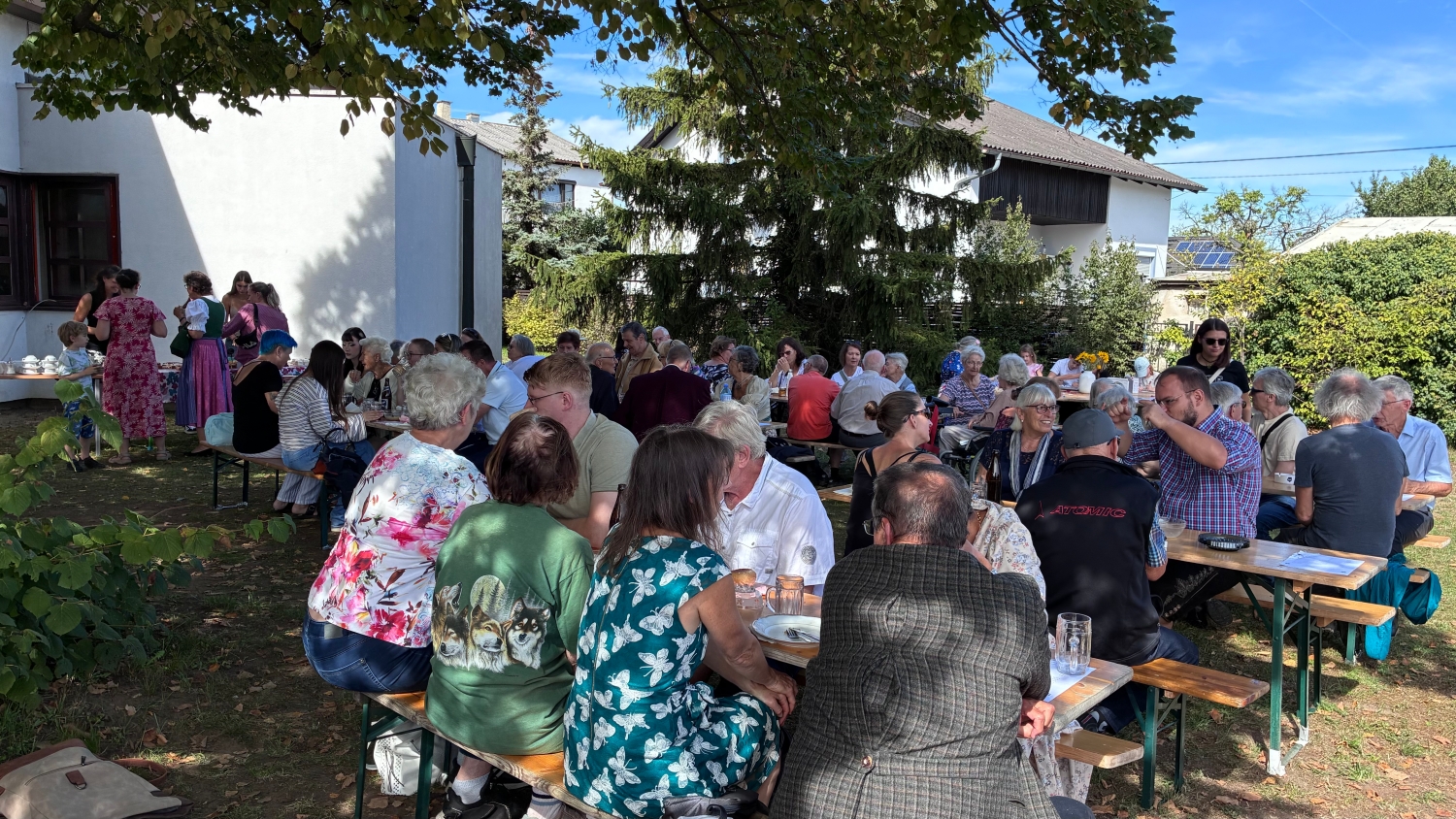Gemeinschaft im Pfarrgarten
