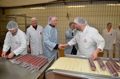 Besuch Wurstproduzent Hiess