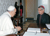 Dom Erwin Kräutler trifft Papst Franziskus