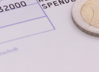 Spendenerlagschein des Vereines 'Rettet den Stephansdom' mit 