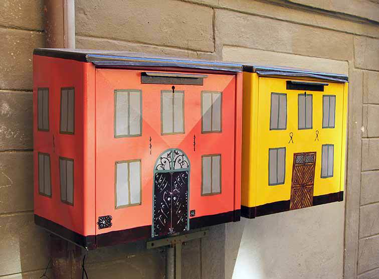 Schweden Stockholm Briefkasten