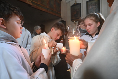 Feier der Osternacht in Gnadendorf