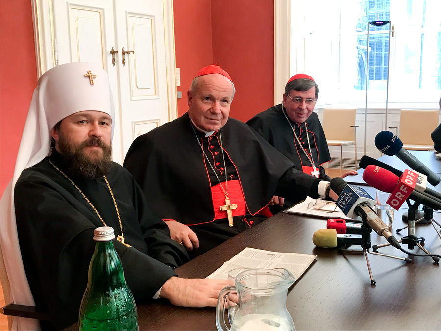 Hilarion Alfejew / Alfeyev, Kardinal Christoph Sch?nborn, Kardinal Kurt Koch