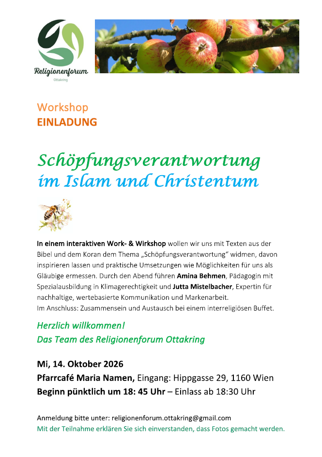 Schöpfungsverantwortung im Islam und Chrsitentum