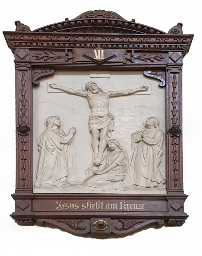 Jesus stirbt am Kreuze